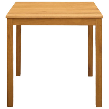 vidaXL Dining Table 75 x 75 x 75.5 cm Solid Oak Wood Natural Square