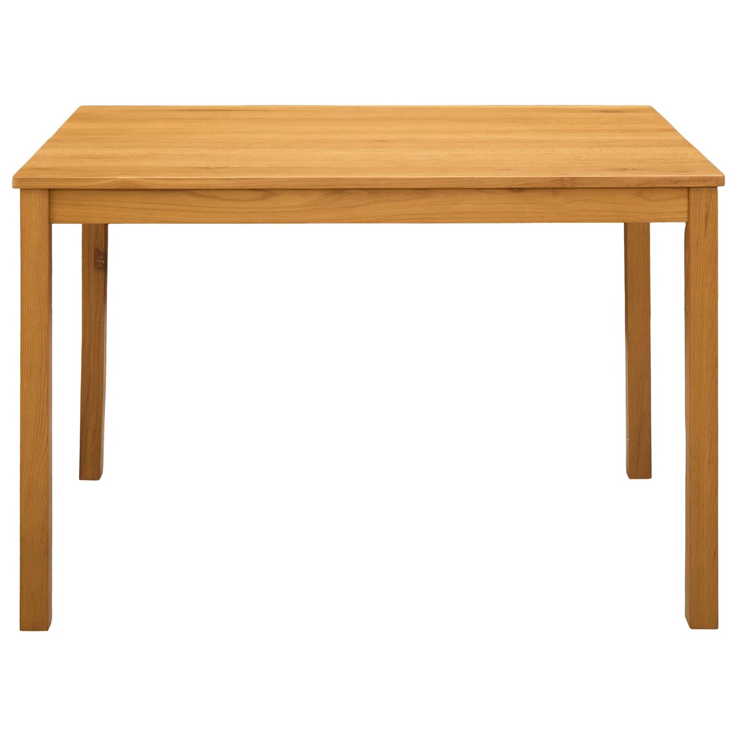 vidaXL Dining Table 110 x 75 x 75 cm Solid Oak Wood Natural