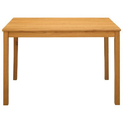 vidaXL Dining Table 110 x 75 x 75 cm Solid Oak Wood Natural