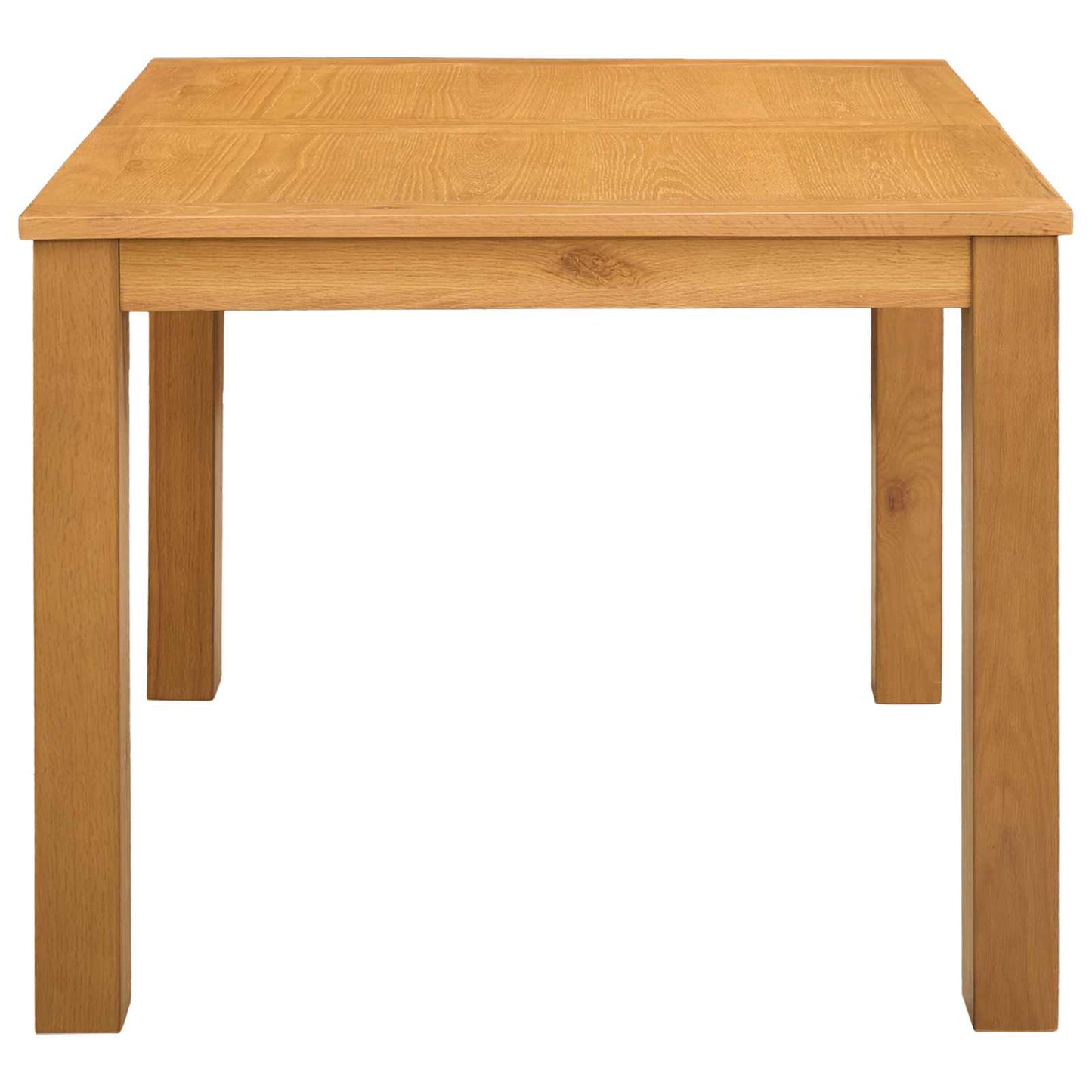 vidaXL Dining Table 90 x 90 x 75 cm Solid Oak Wood Natural Square