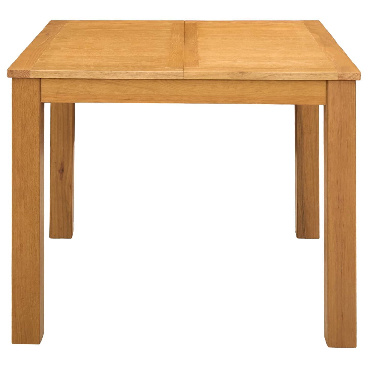 vidaXL Dining Table 90 x 90 x 75 cm Solid Oak Wood Natural Square