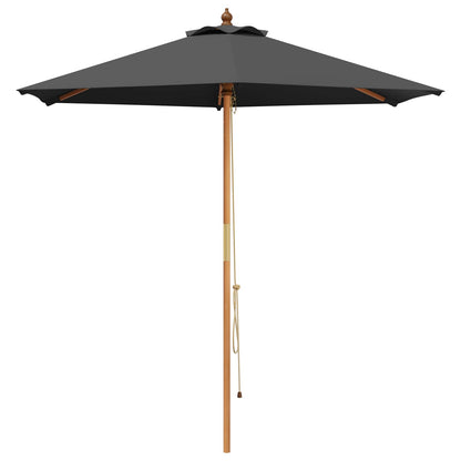 vidaXL Outdoor Dining Set with Parasol 6 pcs Anthracite