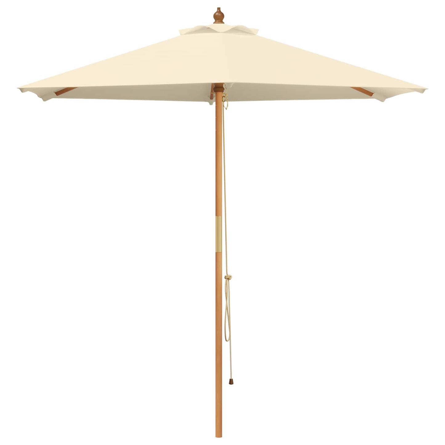 vidaXL Outdoor Dining Set with Parasol 8 pcs Cream White