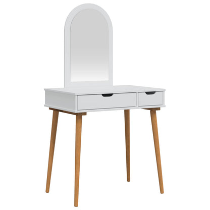 vidaXL Dressing Table Set FAUSKE 2 pcs White 76 x 50 x 143 cm
