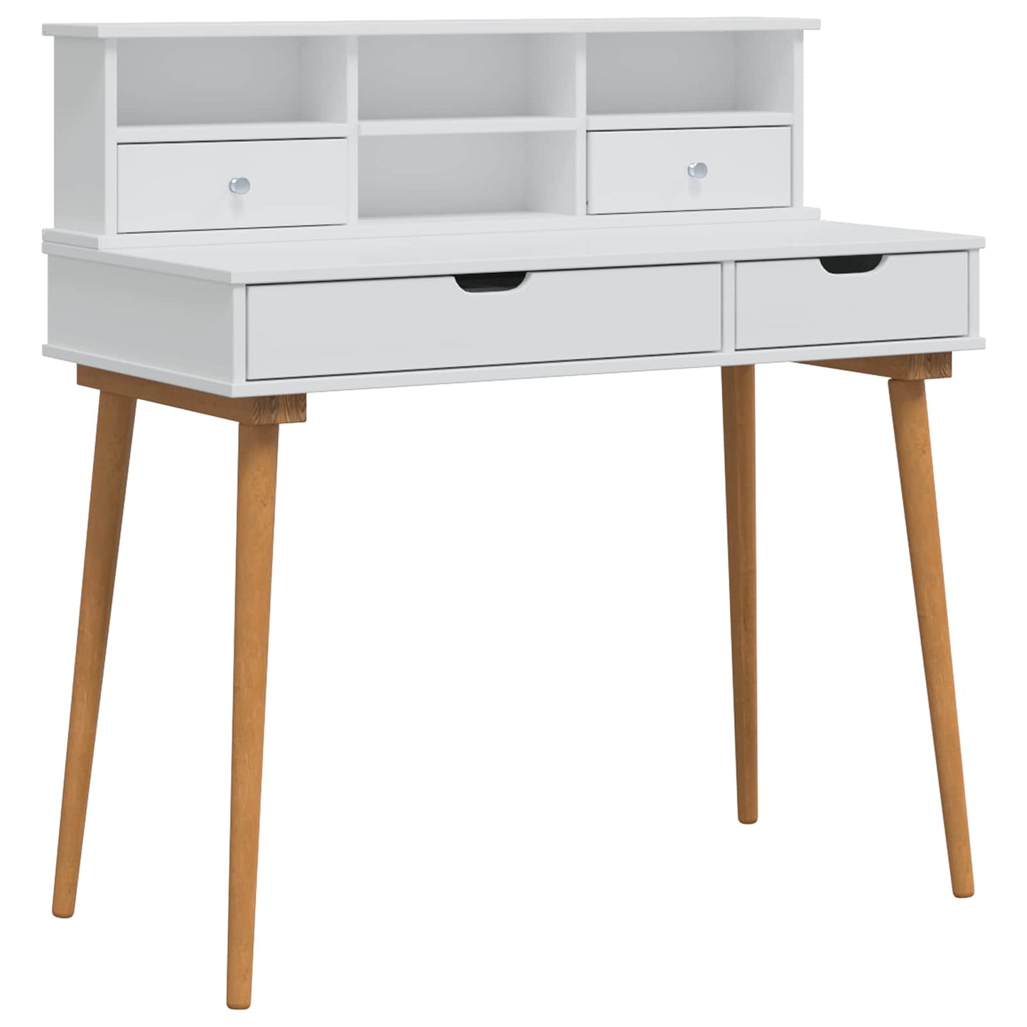 vidaXL Dressing Table Set FAUSKE 2 pcs White 100 x 50 x 103.5 cm