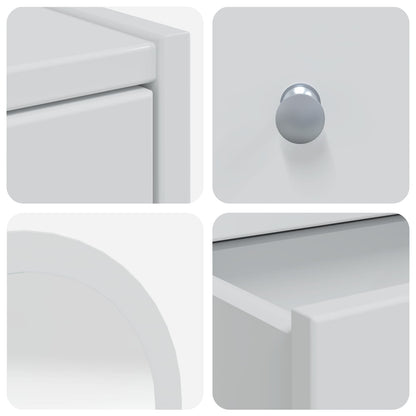 vidaXL Dressing Table Set FAUSKE 3 pcs White 76 x 50 x 143 cm