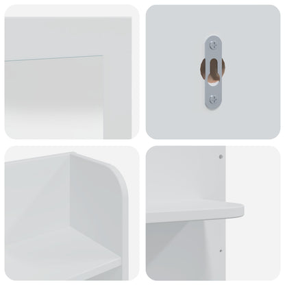 vidaXL Dressing Table Set FAUSKE 3 pcs White 76 x 50 x 143 cm