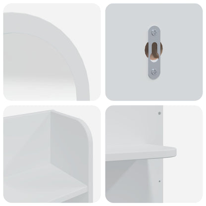 vidaXL Dressing Table Set FAUSKE 3 pcs White 76 x 50 x 143 cm