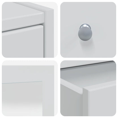 vidaXL Dressing Table Set FAUSKE 4 pcs White 100 x 50 x 143 cm