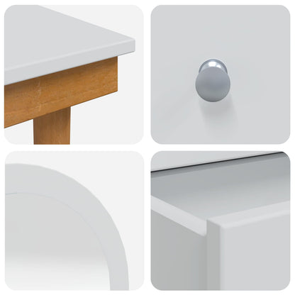 vidaXL Dressing Table Set FAUSKE 5 pcs White 100 x 50 x 143 cm