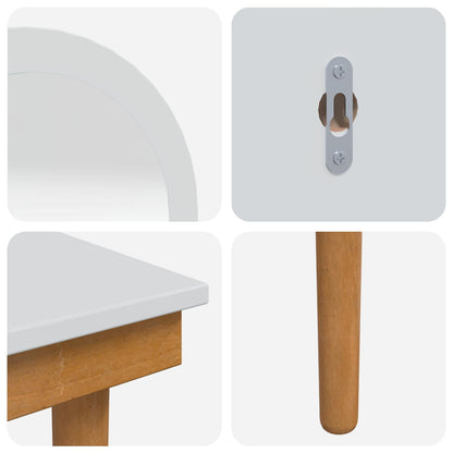 vidaXL Dressing Table Set FAUSKE 5 pcs White 100 x 50 x 143 cm