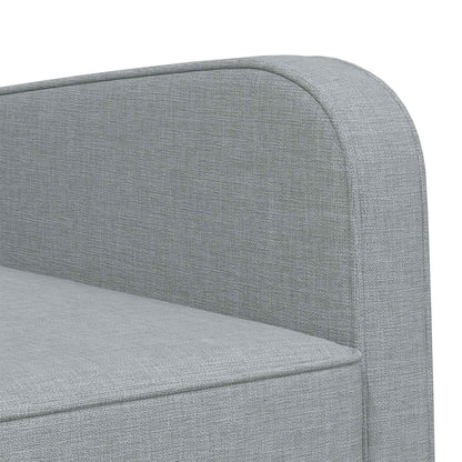 vidaXL Armchair Light Grey Fabric
