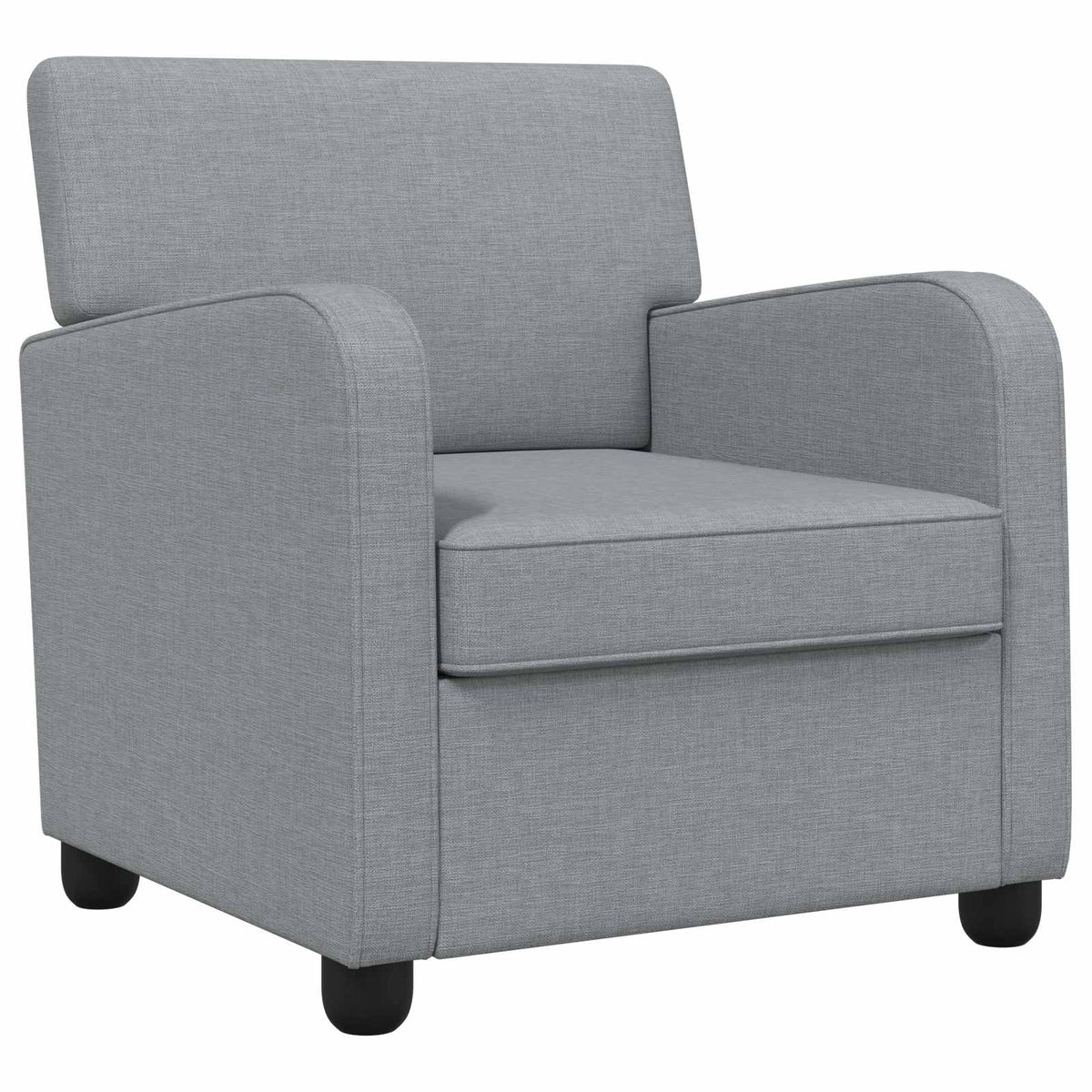 vidaXL Armchair Light Grey Fabric
