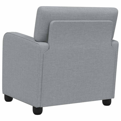 vidaXL Armchair Light Grey Fabric