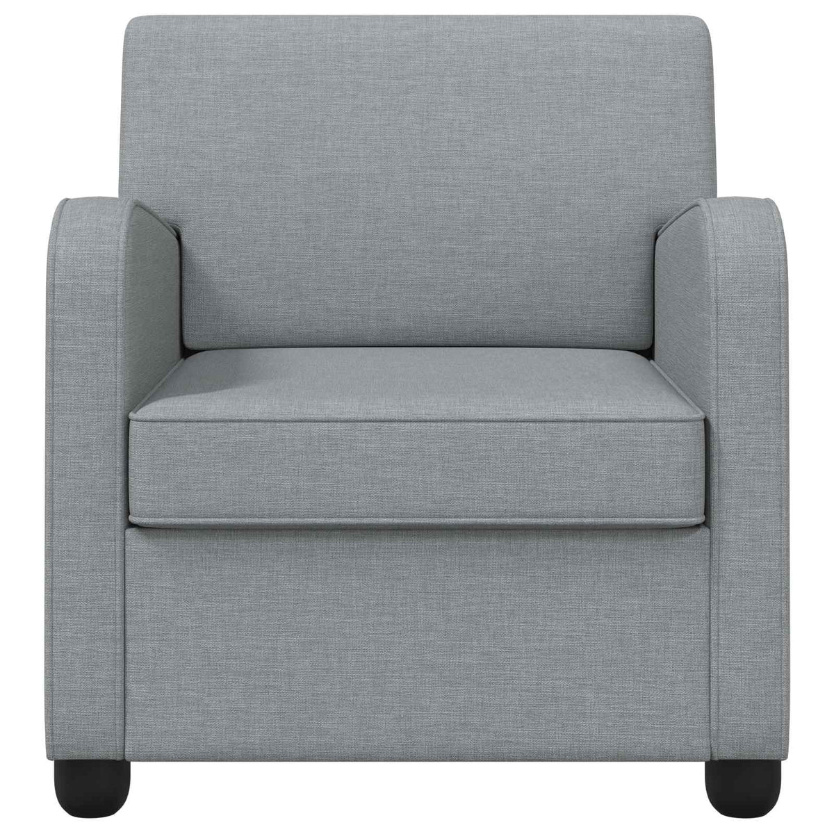 vidaXL Armchair Light Grey Fabric