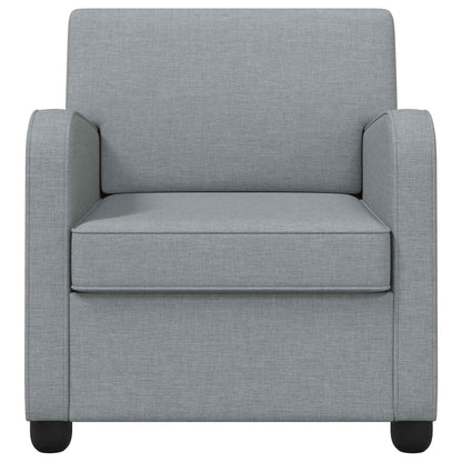 vidaXL Armchair Light Grey Fabric