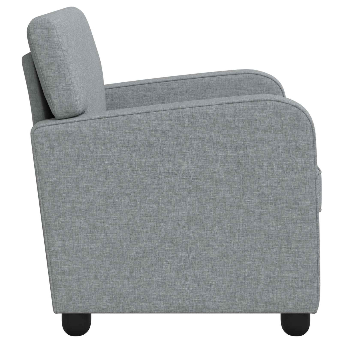 vidaXL Armchair Light Grey Fabric