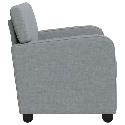 vidaXL Armchair Light Grey Fabric