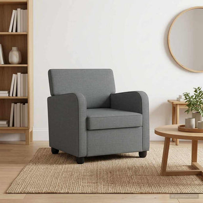 vidaXL Armchair Dark Grey Fabric