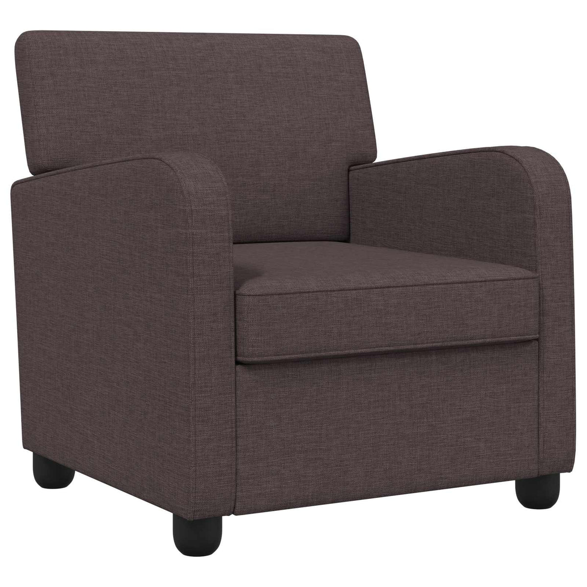 vidaXL Armchair Dark Brown Fabric