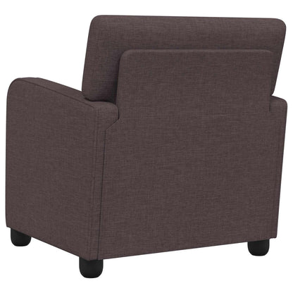 vidaXL Armchair Dark Brown Fabric