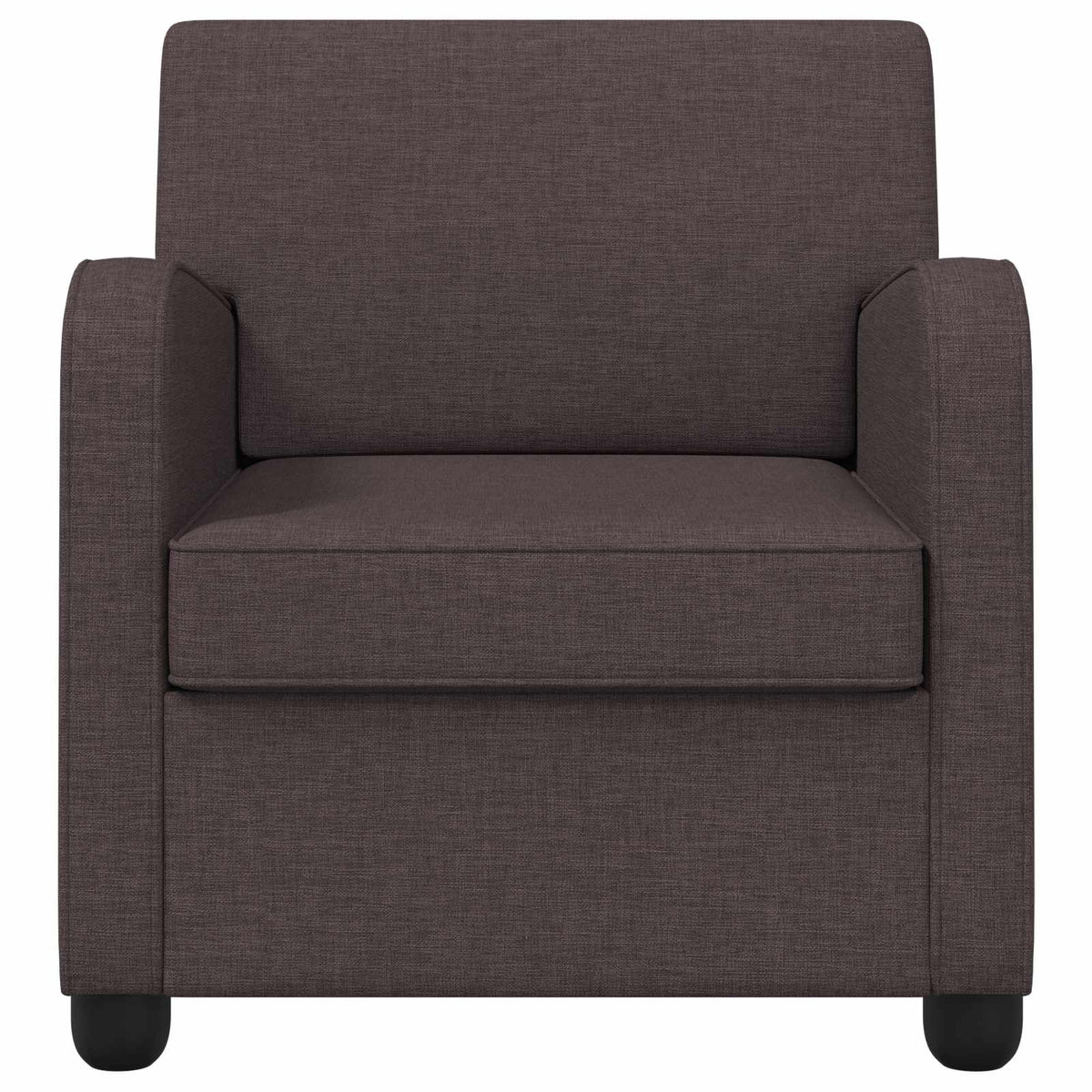 vidaXL Armchair Dark Brown Fabric