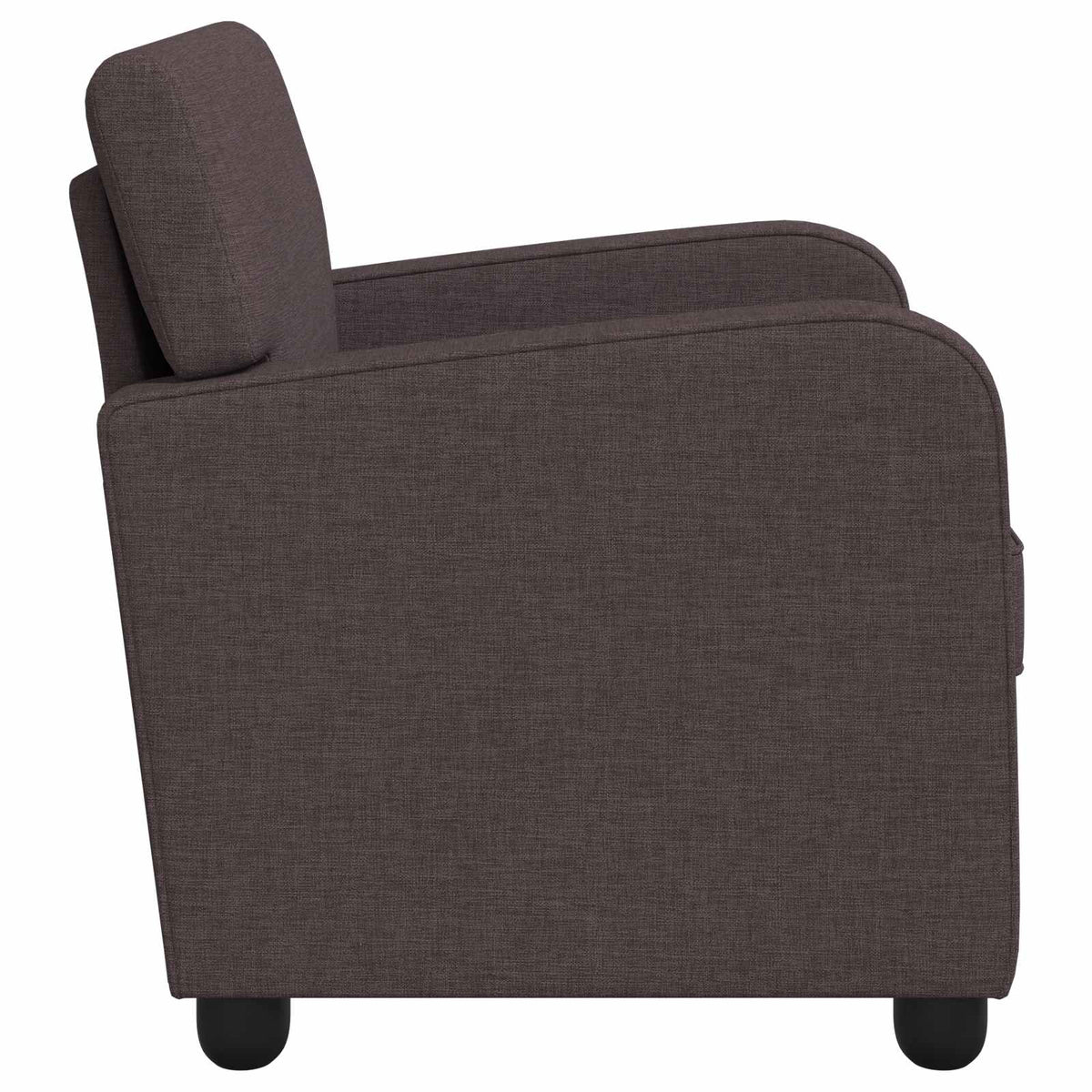 vidaXL Armchair Dark Brown Fabric