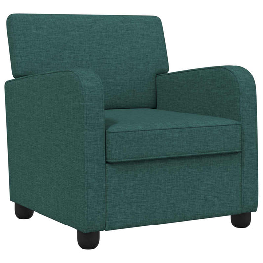 vidaXL Armchair Dark Green Fabric