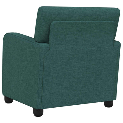 vidaXL Armchair Dark Green Fabric