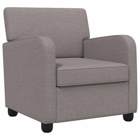 vidaXL Armchair Taupe Fabric