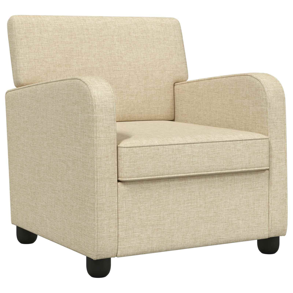 vidaXL Armchair Cream Fabric