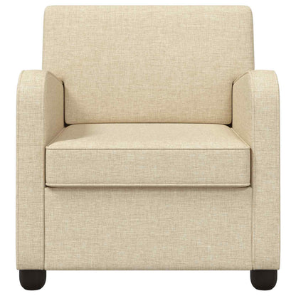 vidaXL Armchair Cream Fabric
