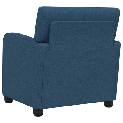 vidaXL Armchair Blue Fabric