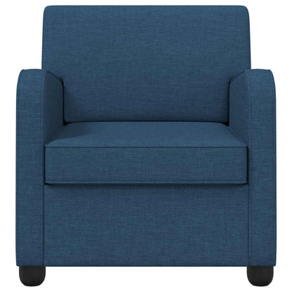 vidaXL Armchair Blue Fabric