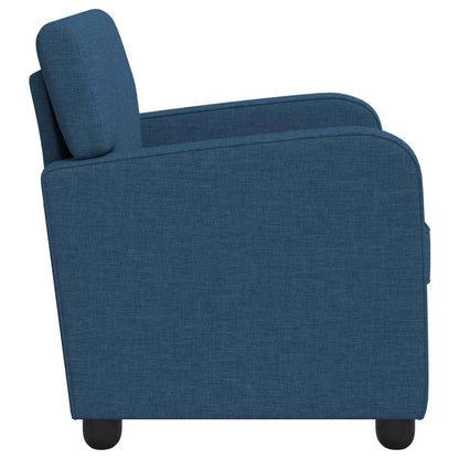 vidaXL Armchair Blue Fabric