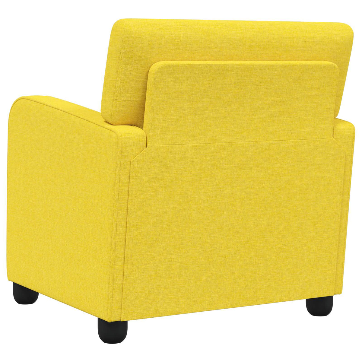 vidaXL Armchair Light Yellow Fabric