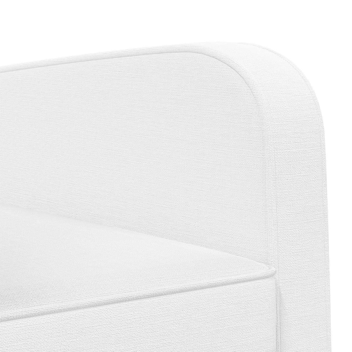 vidaXL Armchair White Fabric