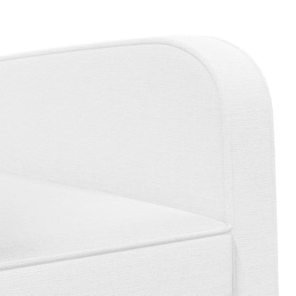 vidaXL Armchair White Fabric