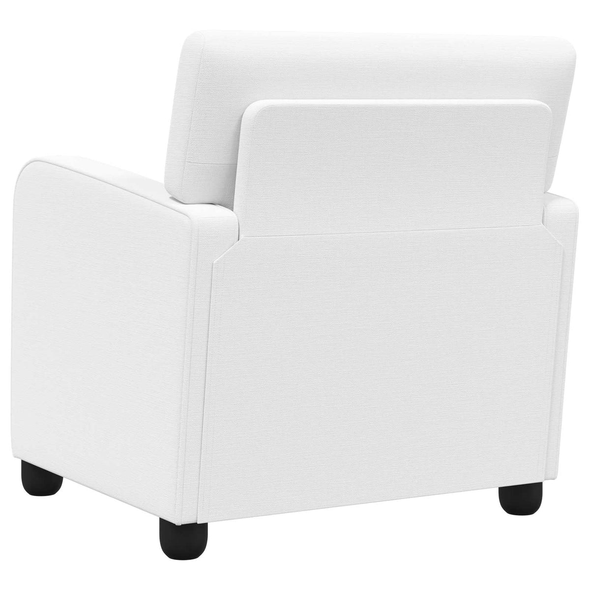 vidaXL Armchair White Fabric