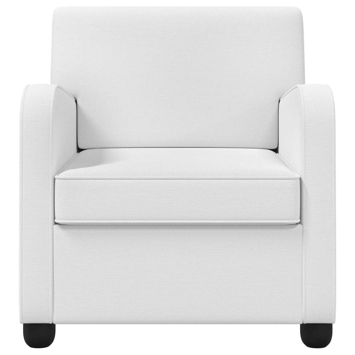 vidaXL Armchair White Fabric