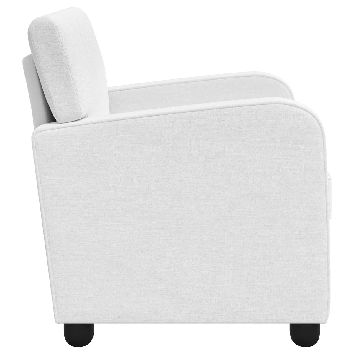 vidaXL Armchair White Fabric