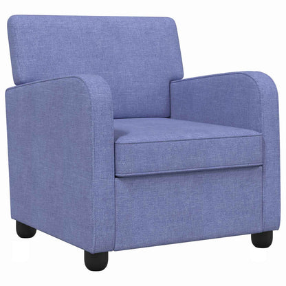 vidaXL Armchair Jeans Blue Fabric