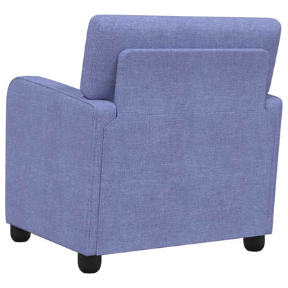 vidaXL Armchair Jeans Blue Fabric