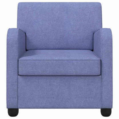 vidaXL Armchair Jeans Blue Fabric
