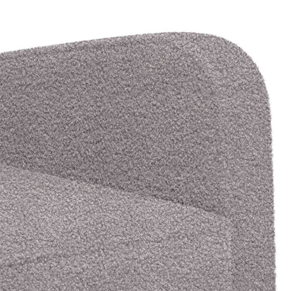 vidaXL Armchair Light Grey Faux Lamb Fleece