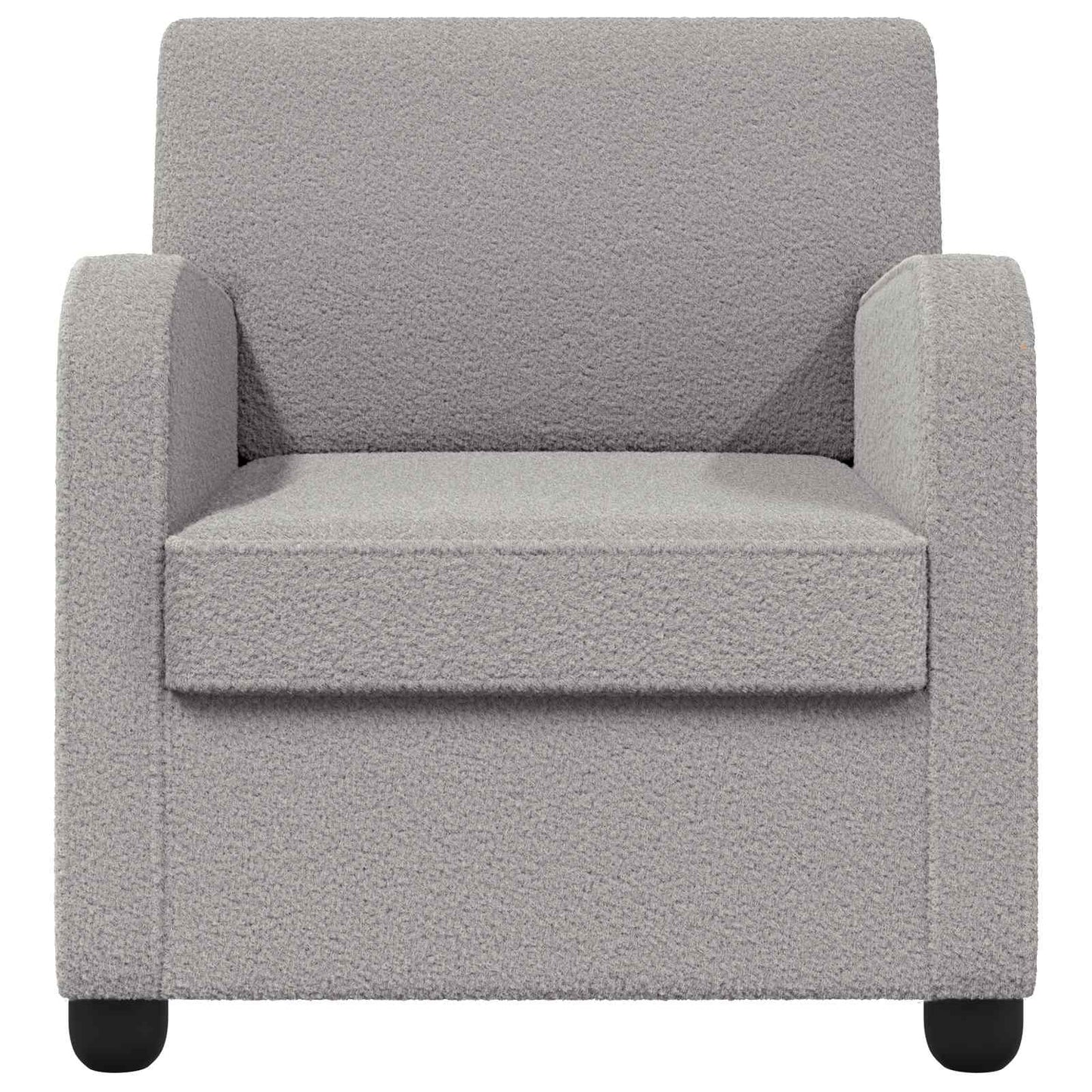 vidaXL Armchair Light Grey Faux Lamb Fleece