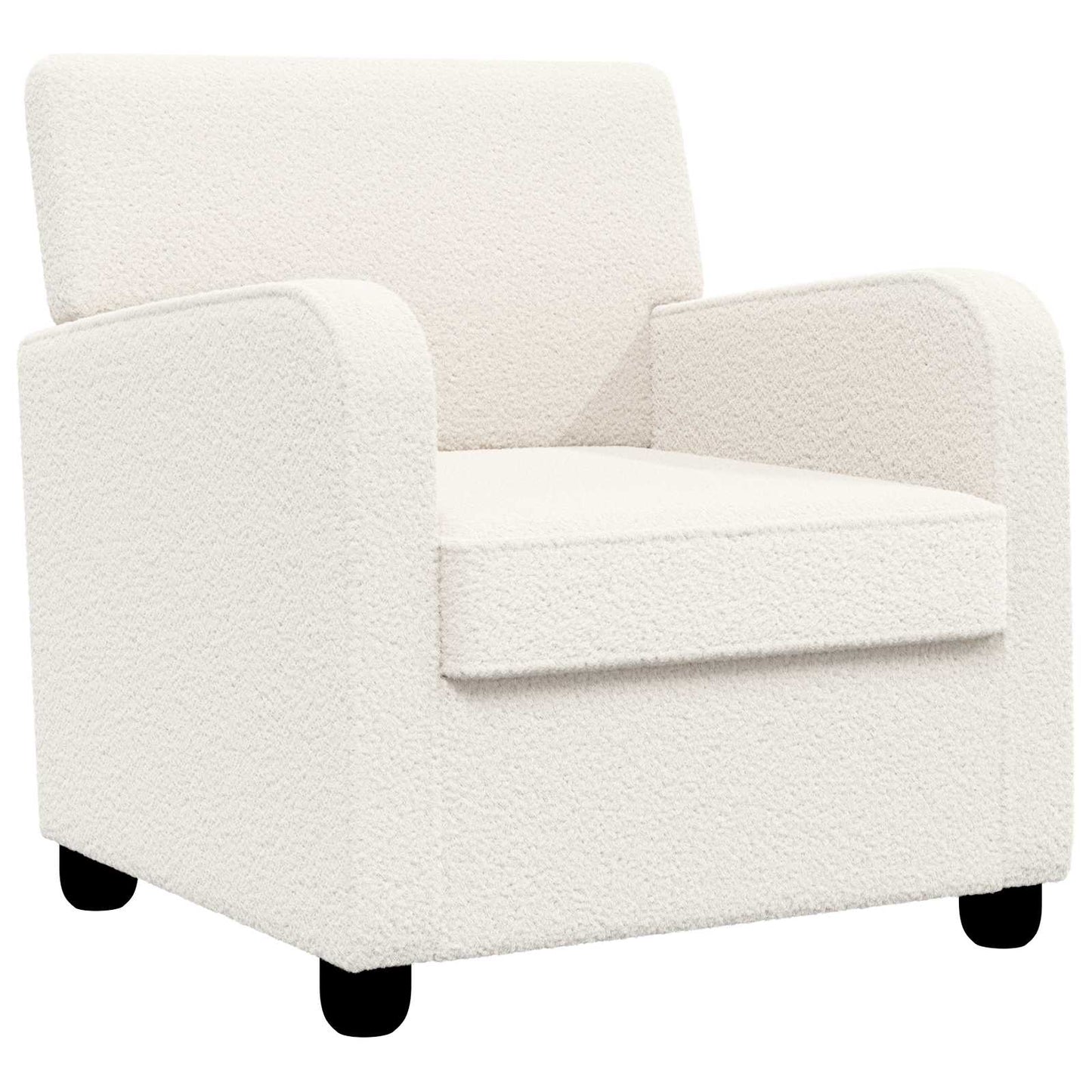 vidaXL Armchair Cream Faux Lamb Fleece