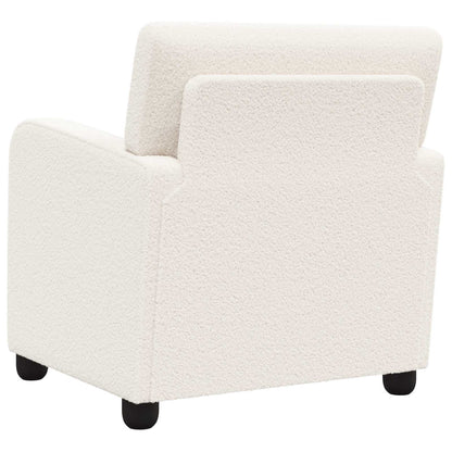 vidaXL Armchair Cream Faux Lamb Fleece