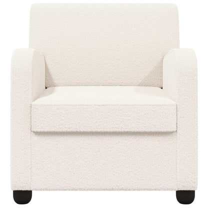 vidaXL Armchair Cream Faux Lamb Fleece