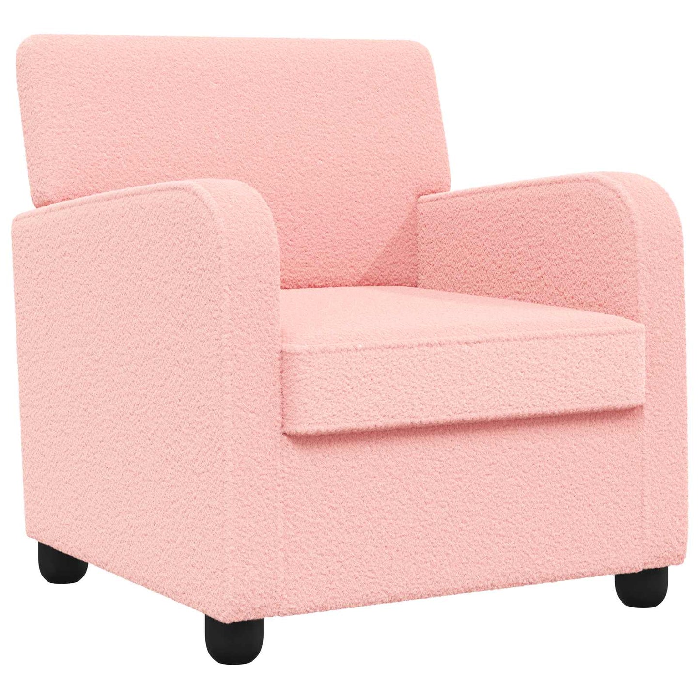 vidaXL Armchair Pink Faux Lamb Fleece